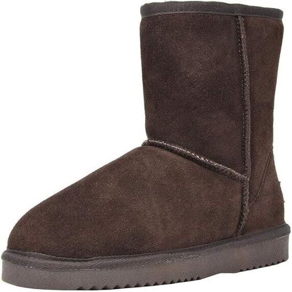 NEW - DREAM PAIRS Women's Shorty-New Mid Calf Winter Snow Boots - Brown - SZ 7 - Picture 4 of 10